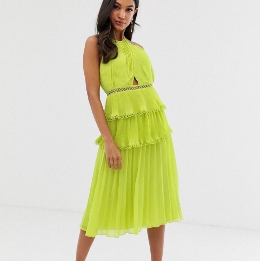 Asos Tiered Midi Dress - Picture 1 of 7